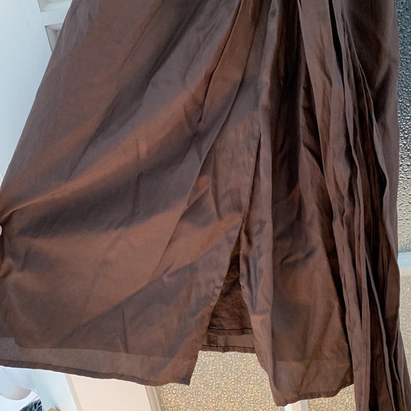 LAUNDRY Espresso Brown Tee Wrap Waist Midi Dress (2) - Picture 10 of 11